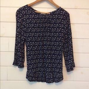 Gap Shirred Ruffle Swing Top